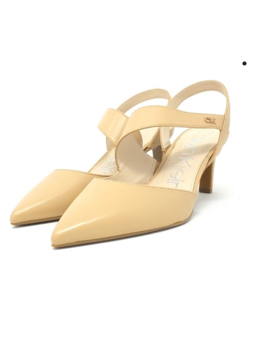 Calvin Klein Larin Pump, Natural Leather, 9.5M